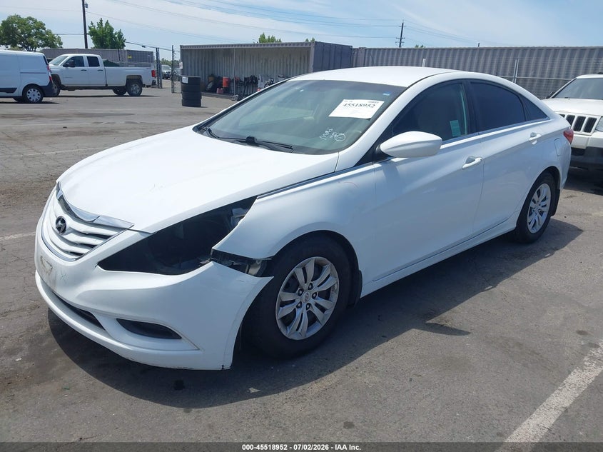 2012 Hyundai Sonata VIN 5NPEB4ACXCH495332 IAAI salvage auction — FRONT END, Salvage Title, sold $600 on 2026-07-22 (photo 2)
