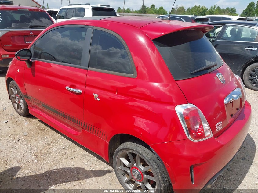 2012 Fiat 500 VIN 3C3CFFFH2CT380112 IAAI salvage auction — NORMAL WEAR, Original (Texas), sold $725 on 2026-07-30 (photo 3)