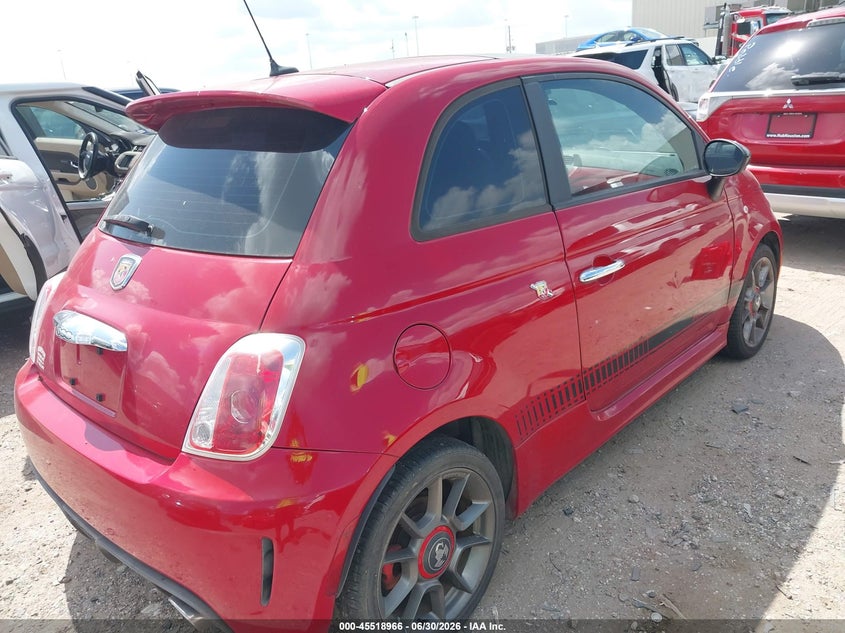 2012 Fiat 500 VIN 3C3CFFFH2CT380112 IAAI salvage auction — NORMAL WEAR, Original (Texas), sold $725 on 2026-07-30 (photo 4)