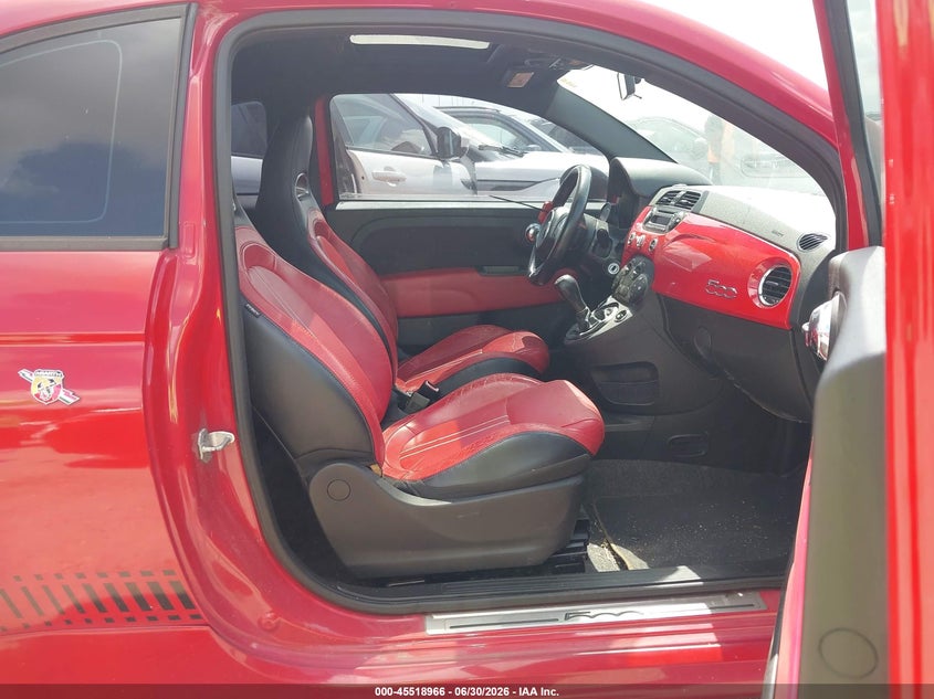 2012 Fiat 500 VIN 3C3CFFFH2CT380112 IAAI salvage auction — NORMAL WEAR, Original (Texas), sold $725 on 2026-07-30 (photo 5)