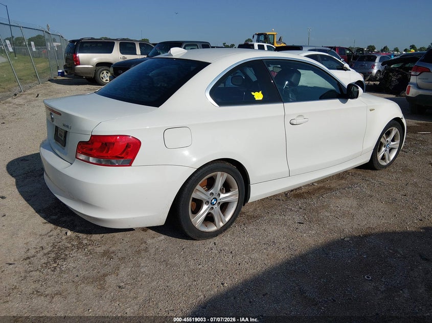 2012 BMW 1er VIN WBAUP9C57CVL91144 IAAI salvage auction — NORMAL WEAR, Original (Texas), sold $400 on 2026-07-28 (photo 4)