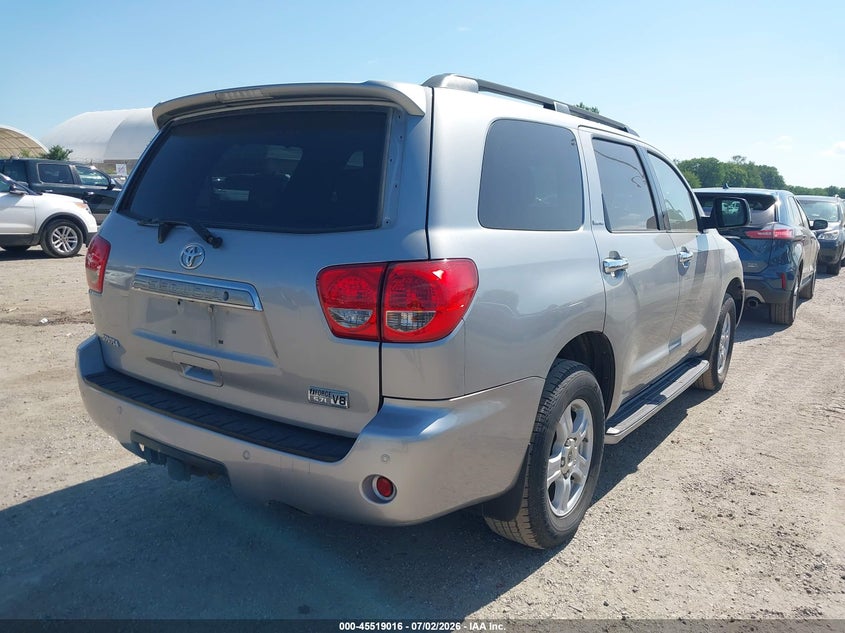 2008 Toyota Sequoia VIN 5TDBY68A38S000360 IAAI salvage auction — NORMAL WEAR, Regular Certificate (Iowa), sold $3,500 on 2026-07-20 (photo 4)