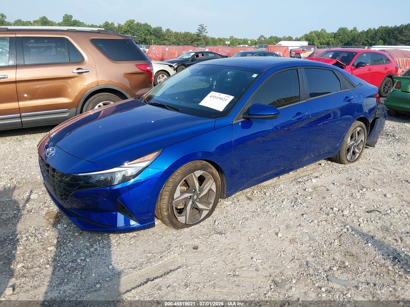 2023 Hyundai Elantra VIN 5NPLS4AG6PH101096 IAAI salvage auction — FRONT & REAR, Salvage Title, sold $4,700 on 2026-07-31 (photo 2)