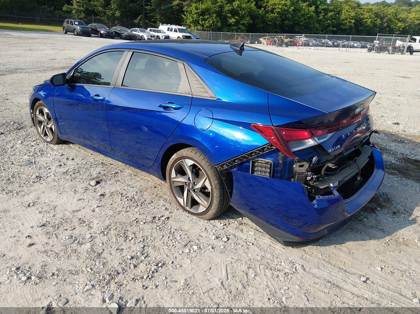 2023 Hyundai Elantra VIN 5NPLS4AG6PH101096 IAAI salvage auction — FRONT & REAR, Salvage Title, sold $4,700 on 2026-07-31 (photo 3)