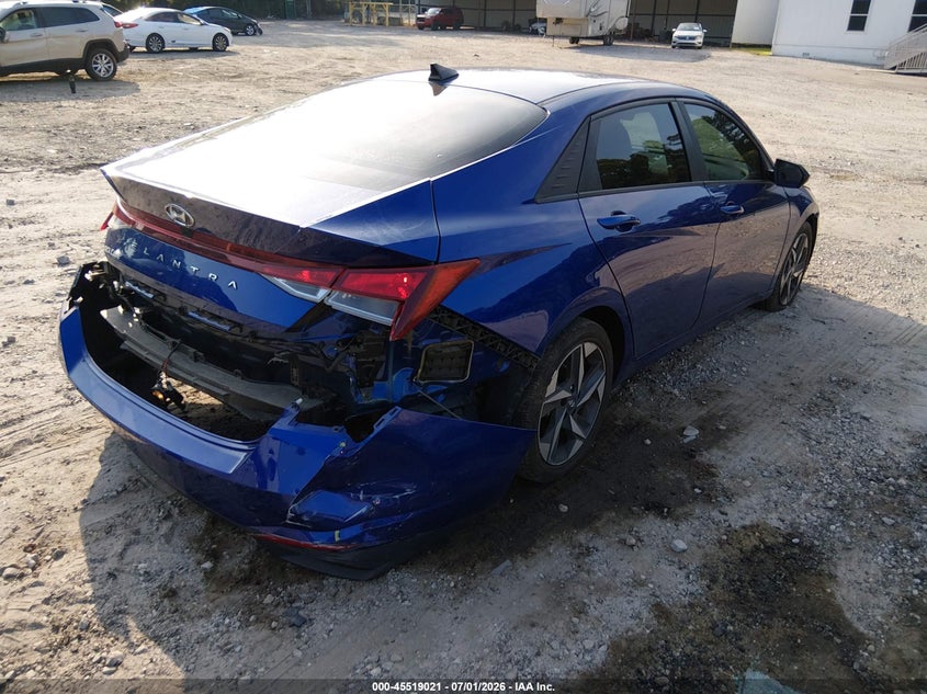 2023 Hyundai Elantra VIN 5NPLS4AG6PH101096 IAAI salvage auction — FRONT & REAR, Salvage Title, sold $4,700 on 2026-07-31 (photo 4)
