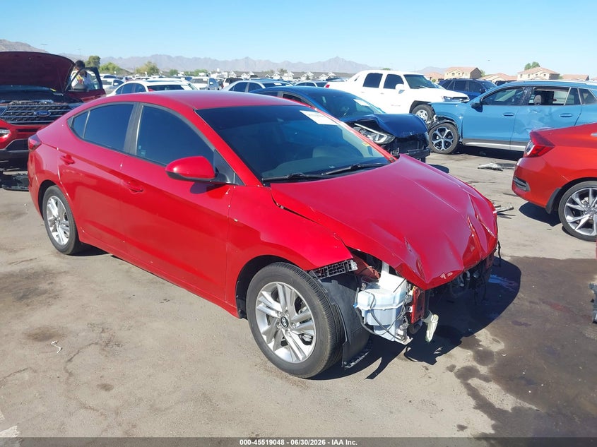 2019 Hyundai Elantra VIN KMHD84LF5KU799508 IAAI salvage auction — FRONT END, Salvage (Arizona), sold $1,800 on 2026-07-28 (photo 1)