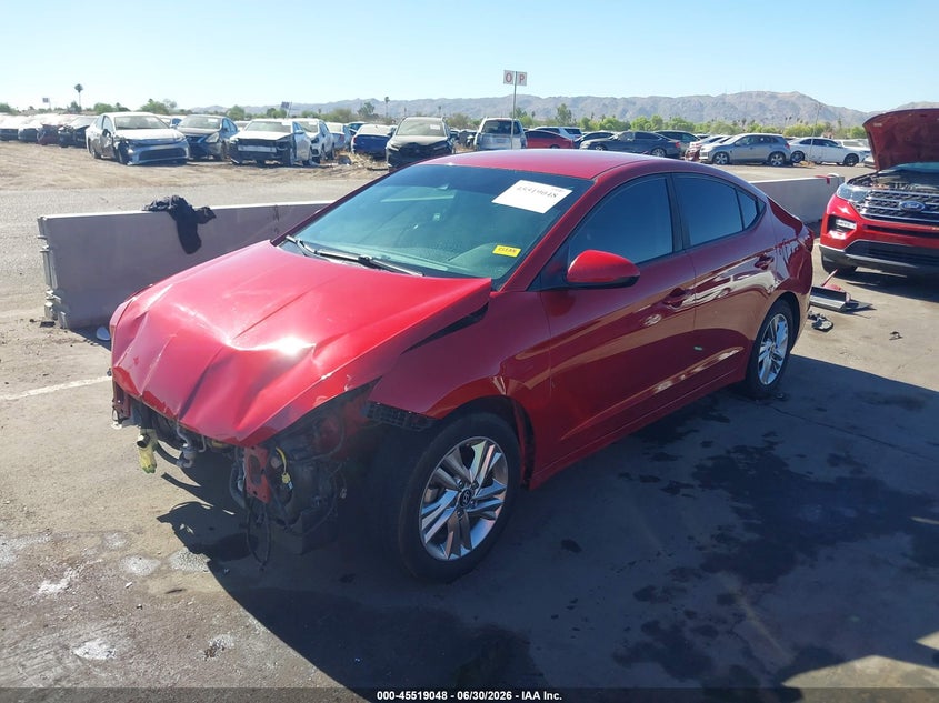 2019 Hyundai Elantra VIN KMHD84LF5KU799508 IAAI salvage auction — FRONT END, Salvage (Arizona), sold $1,800 on 2026-07-28 (photo 2)