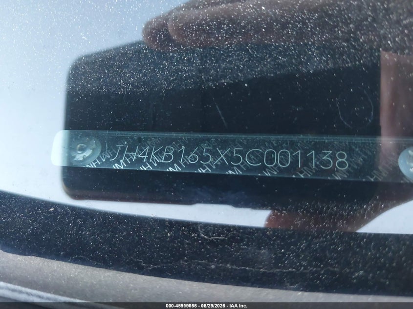 2005 Acura Rl VIN JH4KB165X5C001138 IAAI salvage auction — FRONT END, Bill Of Sale (Georgia), sold $375 on 2026-07-13 (photo 9)