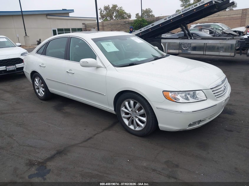 2007 Hyundai Azera VIN KMHFC46F07A184991 IAAI salvage auction — REAR END, Salvage Certificate (California), sold $1,650 on 2026-08-02 (photo 1)