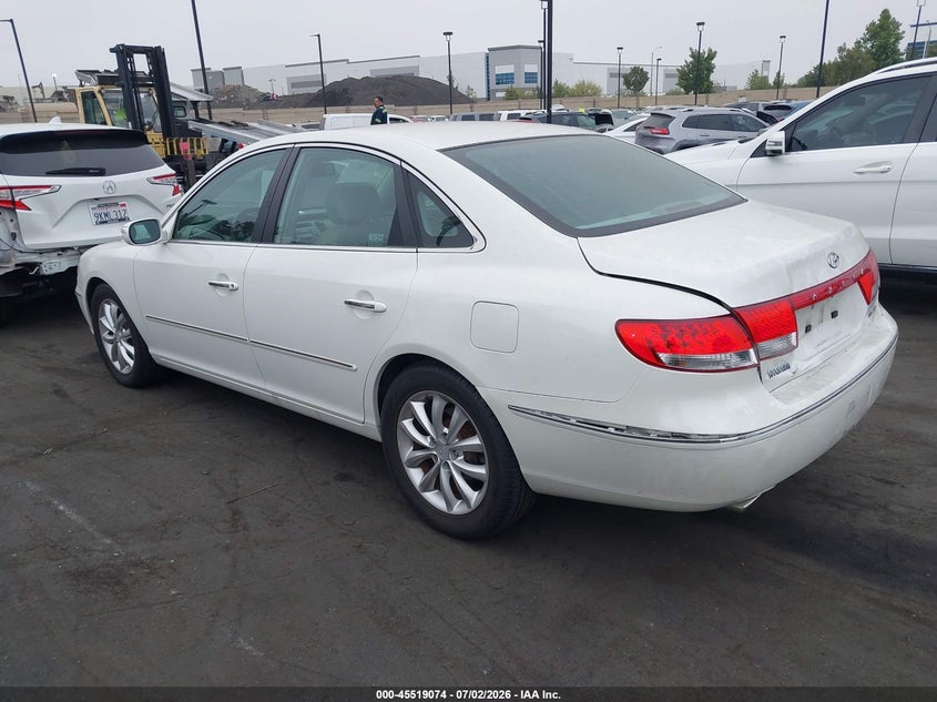 2007 Hyundai Azera VIN KMHFC46F07A184991 IAAI salvage auction — REAR END, Salvage Certificate (California), sold $1,650 on 2026-08-02 (photo 3)