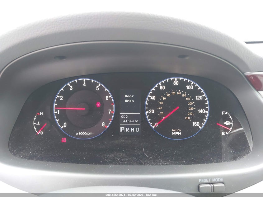 2007 Hyundai Azera VIN KMHFC46F07A184991 IAAI salvage auction — REAR END, Salvage Certificate (California), sold $1,650 on 2026-08-02 (photo 7)