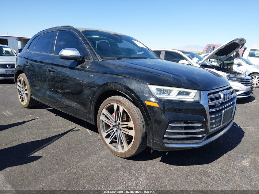 2018 Audi Sq5 VIN WA1A4AFY2J2024523 IAAI salvage auction — ENGINE DAMAGE, Clear (Utah), sold $5,200 on 2026-07-24 (photo 1)