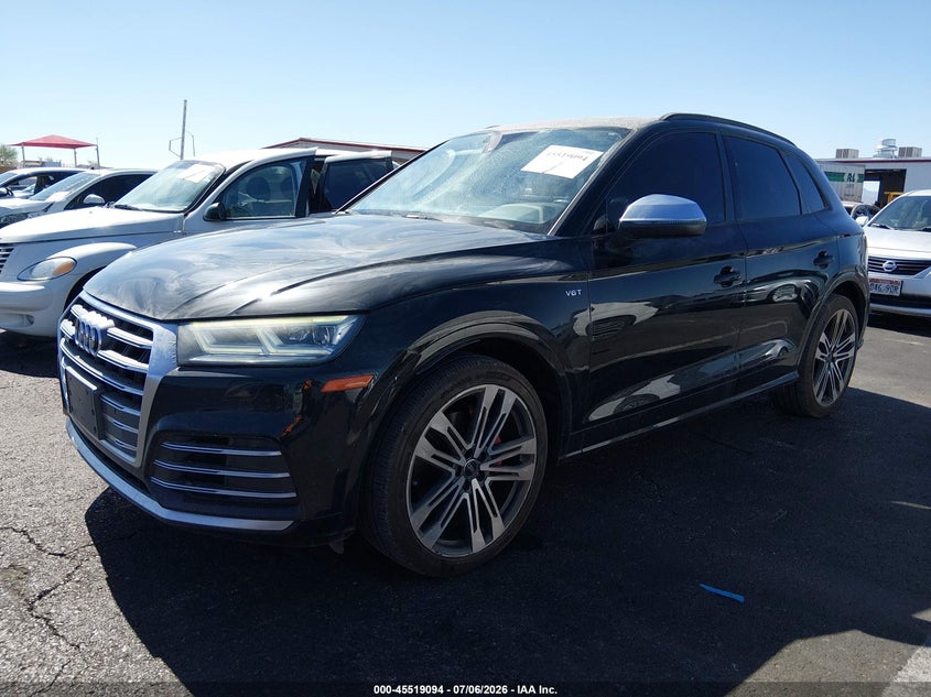2018 Audi Sq5 VIN WA1A4AFY2J2024523 IAAI salvage auction — ENGINE DAMAGE, Clear (Utah), sold $5,200 on 2026-07-24 (photo 2)
