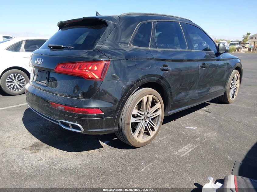 2018 Audi Sq5 VIN WA1A4AFY2J2024523 IAAI salvage auction — ENGINE DAMAGE, Clear (Utah), sold $5,200 on 2026-07-24 (photo 4)