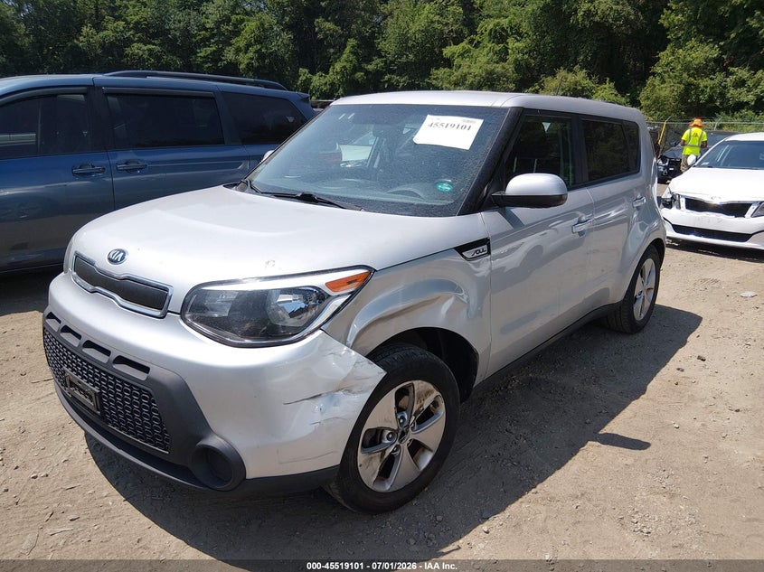 2016 Kia Soul VIN KNDJN2A2XG7873712 IAAI salvage auction — LEFT FRONT, Clear (Massachusetts), sold $1,550 on 2026-07-16 (photo 2)