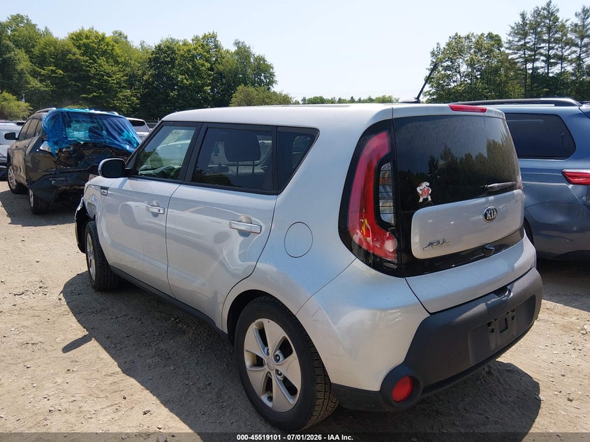 2016 Kia Soul VIN KNDJN2A2XG7873712 IAAI salvage auction — LEFT FRONT, Clear (Massachusetts), sold $1,550 on 2026-07-16 (photo 3)