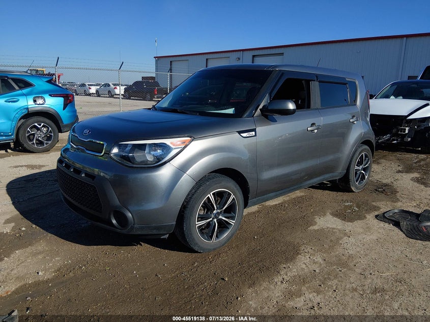 2016 Kia Soul VIN KNDJN2A24G7350993 IAAI salvage auction — HAIL, Salvage (Kansas), sold $1,700 on 2026-07-31 (photo 2)