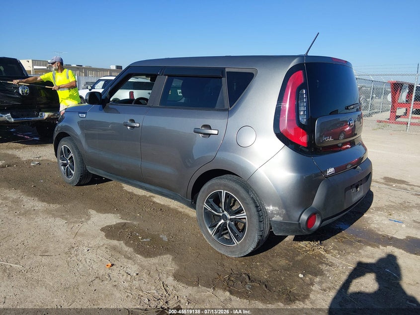 2016 Kia Soul VIN KNDJN2A24G7350993 IAAI salvage auction — HAIL, Salvage (Kansas), sold $1,700 on 2026-07-31 (photo 3)