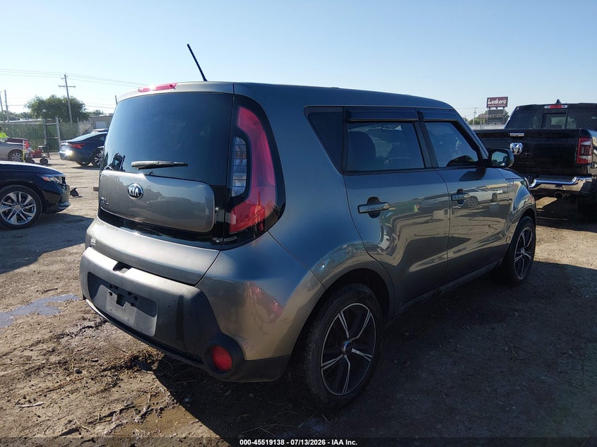 2016 Kia Soul VIN KNDJN2A24G7350993 IAAI salvage auction — HAIL, Salvage (Kansas), sold $1,700 on 2026-07-31 (photo 4)