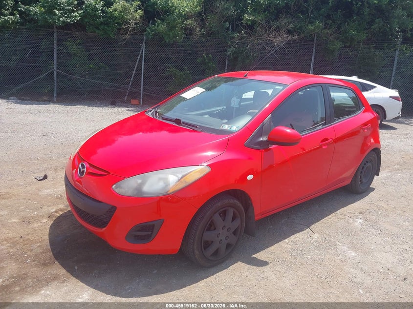 2011 Mazda 2 VIN JM1DE1HZ8B0114553 IAAI salvage auction — RIGHT REAR, Salvage (Pennsylvania), sold $425 on 2026-07-31 (photo 2)