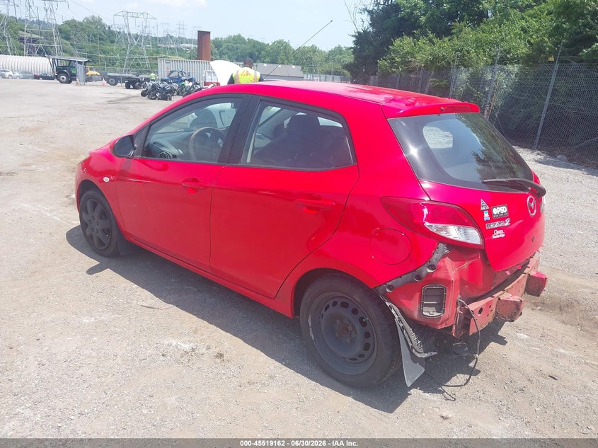 2011 Mazda 2 VIN JM1DE1HZ8B0114553 IAAI salvage auction — RIGHT REAR, Salvage (Pennsylvania), sold $425 on 2026-07-31 (photo 3)