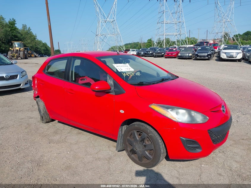 2011 Mazda 2 VIN JM1DE1HZ8B0114553 IAAI salvage auction — RIGHT REAR, Salvage (Pennsylvania), sold $425 on 2026-07-31 (photo 1)