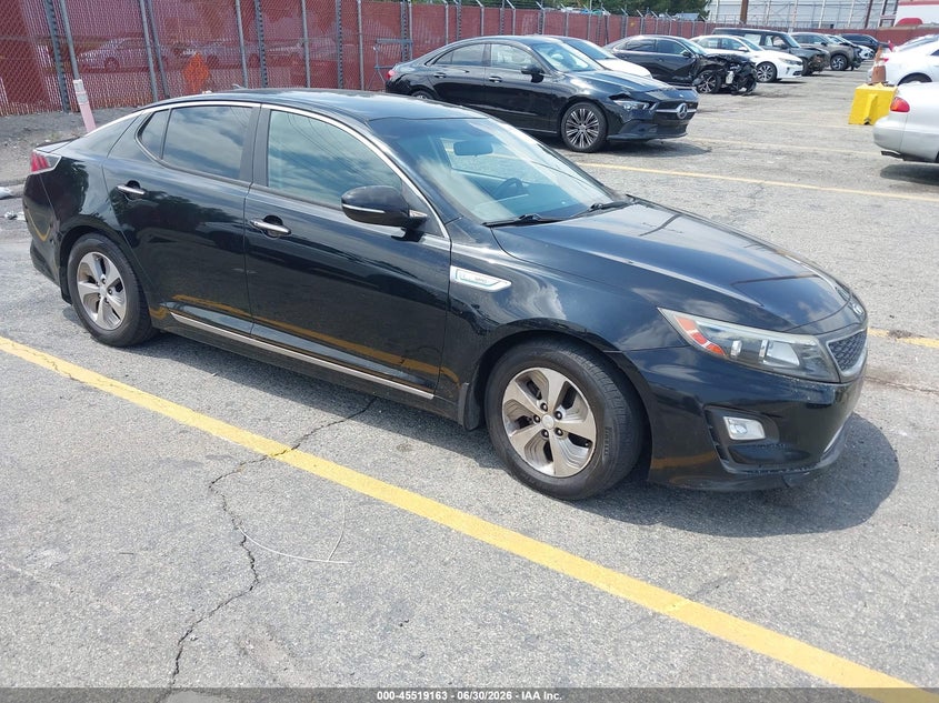 2016 Kia Optima hybrid VIN KNAGM4AD2G5096266 IAAI salvage auction — MECHANICAL, Clear - Dealer Only (California), sold $275 on 2026-07-28 (photo 1)