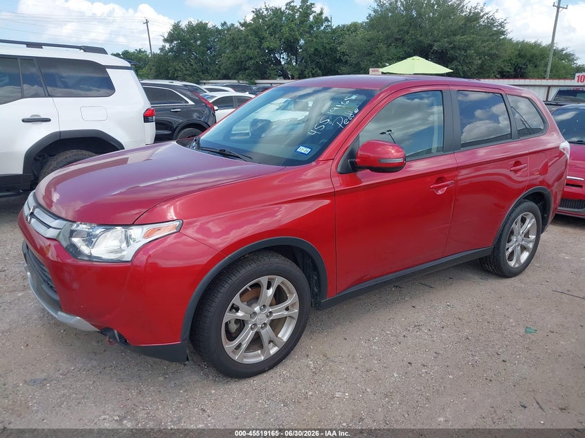 2015 Mitsubishi Outlander VIN JA4AD3A39FZ001231 IAAI salvage auction — NORMAL WEAR, Original (Texas), sold $1,400 on 2026-07-16 (photo 2)