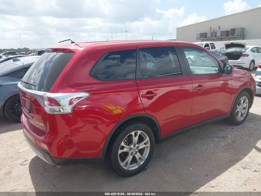2015 Mitsubishi Outlander VIN JA4AD3A39FZ001231 IAAI salvage auction — NORMAL WEAR, Original (Texas), sold $1,400 on 2026-07-16 (photo 4)