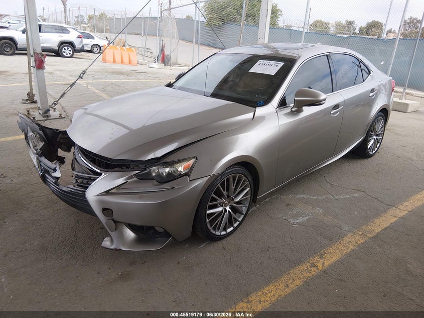 2014 Lexus Is VIN JTHBF1D27E5001891 IAAI salvage auction — RIGHT SIDE, Salvage (California), sold $1,050 on 2026-07-29 (photo 2)