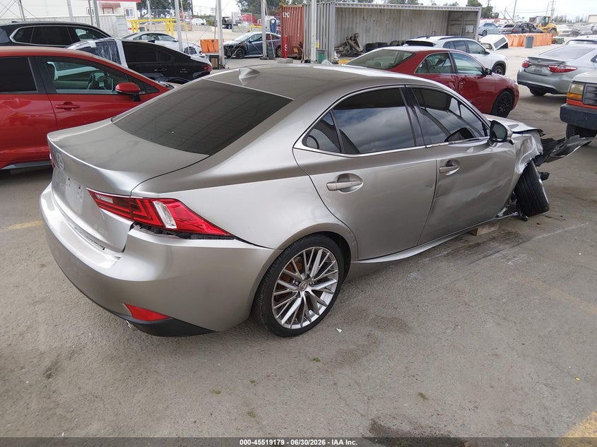 2014 Lexus Is VIN JTHBF1D27E5001891 IAAI salvage auction — RIGHT SIDE, Salvage (California), sold $1,050 on 2026-07-29 (photo 4)
