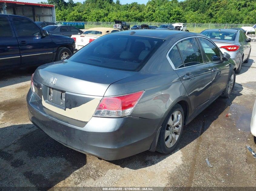 2008 Honda Accord VIN JHMCP26838C061272 IAAI salvage auction — FRONT END, Nrc Lienholder Repossession Paperwork (Louisiana), sold $225 on 2026-07-21 (photo 4)