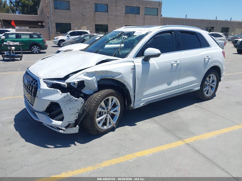2022 Audi Q3 VIN WA1DECF30N1149252 IAAI salvage auction — ROLLOVER, Salvage Title, sold $25 on 2026-07-29 (photo 2)
