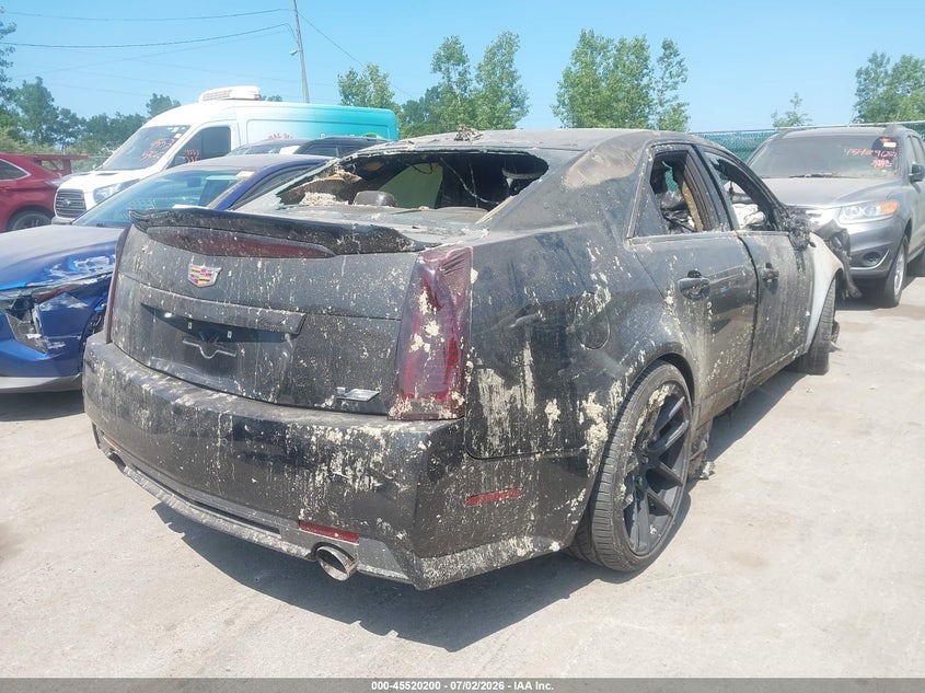 2012 Cadillac Cts-v VIN 1G6DV5EP8C0143906 IAAI salvage auction — TOTAL BURN, Salvage Title, sold $7,900 on 2026-09-01 (photo 4)