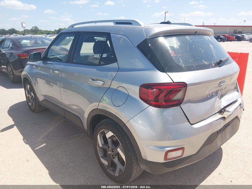 2025 Hyundai Venue VIN KMHRC8A36SU353999 IAAI salvage auction — REAR END, Enterprise Vehicles Clear Only (Texas), sold $8,100 on 2026-07-13 (photo 3)