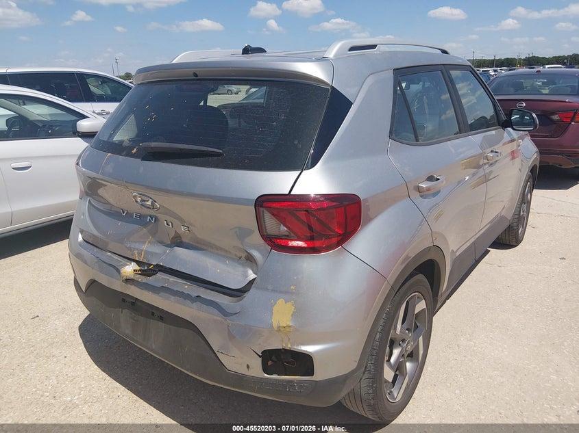 2025 Hyundai Venue VIN KMHRC8A36SU353999 IAAI salvage auction — REAR END, Enterprise Vehicles Clear Only (Texas), sold $8,100 on 2026-07-13 (photo 4)