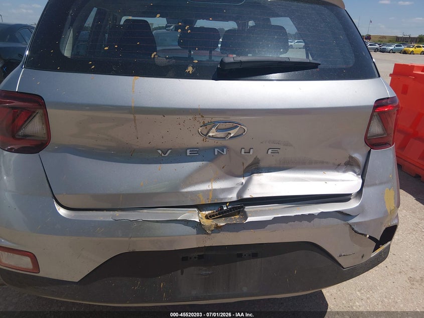 2025 Hyundai Venue VIN KMHRC8A36SU353999 IAAI salvage auction — REAR END, Enterprise Vehicles Clear Only (Texas), sold $8,100 on 2026-07-13 (photo 6)