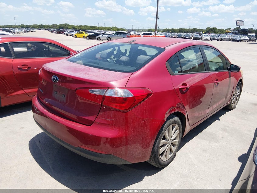 2015 Kia Forte VIN KNAFX4A69F5255710 IAAI salvage auction — REAR END, Nrc Lienholder Repossession Paperwork (Mississippi), sold $25 on 2026-07-27 (photo 4)