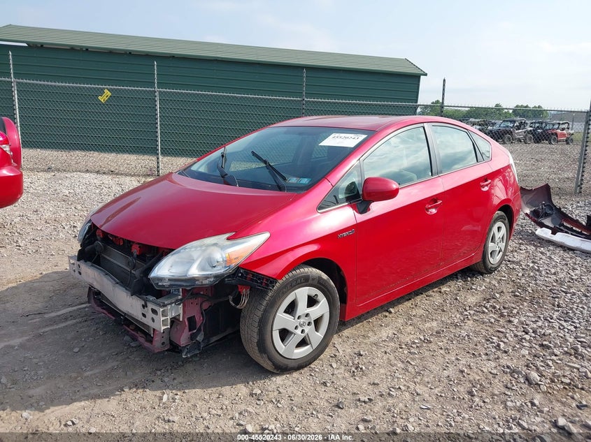 2011 Toyota Prius VIN JTDKN3DU2B1402186 IAAI salvage auction — FRONT END, Salvage (Pennsylvania), sold $900 on 2026-07-21 (photo 2)