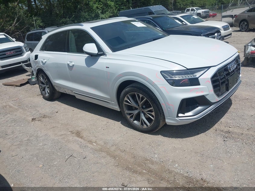 2020 Audi Q8 VIN WA1FVAF16LD000402 — IAAI salvage auction photo