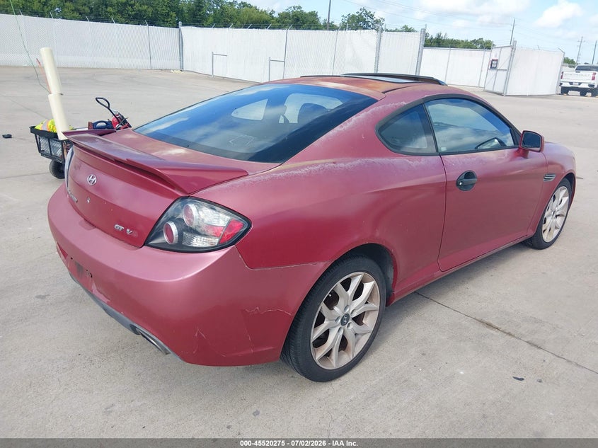 2008 Hyundai Tiburon VIN KMHHN66F58U276600 IAAI salvage auction — NORMAL WEAR, Original (Texas), sold $650 on 2026-07-10 (photo 4)