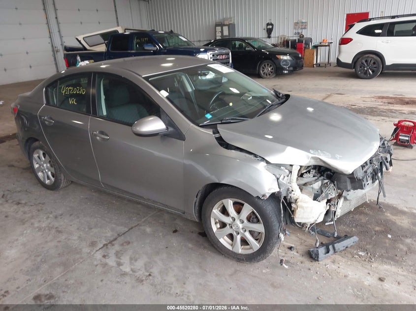 2010 Mazda 3 VIN JM1BL1SF9A1315754 IAAI salvage auction — FRONT END, Parts Only Bos (Minnesota), sold $250 on 2026-07-15 (photo 1)