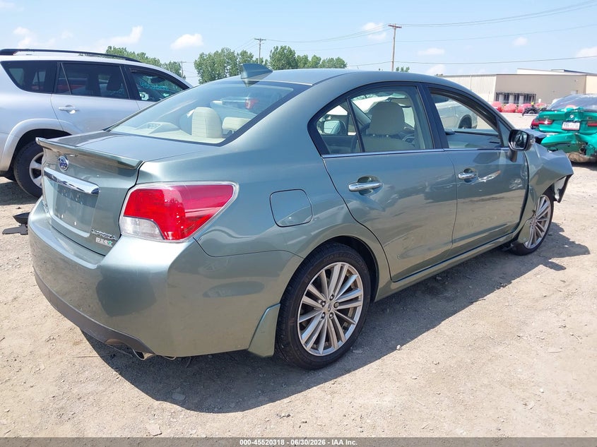 2016 Subaru Impreza VIN JF1GJAK6XGH012015 IAAI salvage auction — RIGHT FRONT, Salvage Title, sold $1,625 on 2026-07-15 (photo 4)