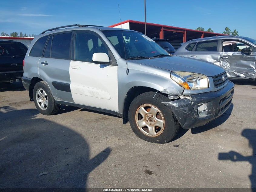 2001 Toyota Rav4 VIN JTEGH20V110004599 IAAI salvage auction — REAR END, Rebuildable (Florida), sold $650 on 2026-07-29 (photo 1)