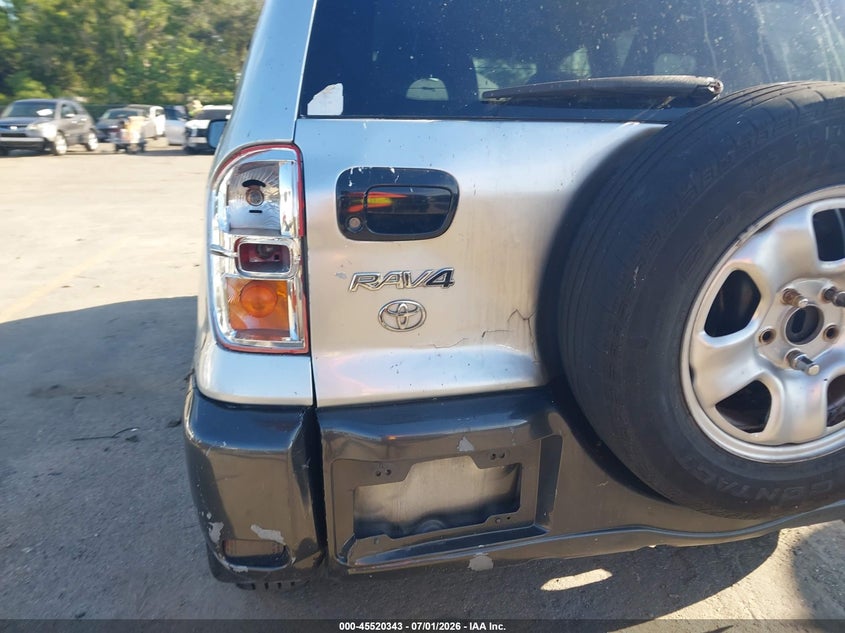 2001 Toyota Rav4 VIN JTEGH20V110004599 IAAI salvage auction — REAR END, Rebuildable (Florida), sold $650 on 2026-07-29 (photo 6)