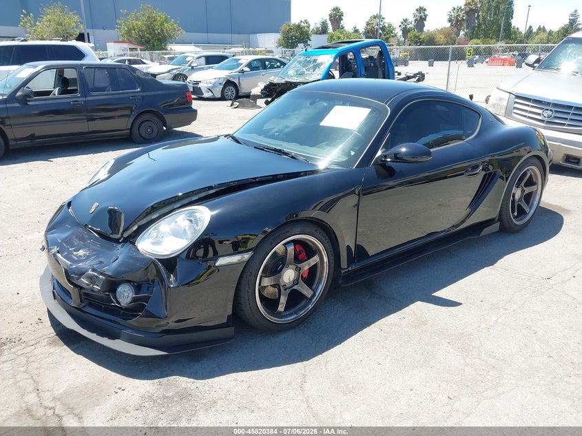 2007 Porsche Cayman VIN WP0AB29837U782543 IAAI salvage auction — FRONT END, Salvage (California), sold $12,750 on 2026-08-24 (photo 2)