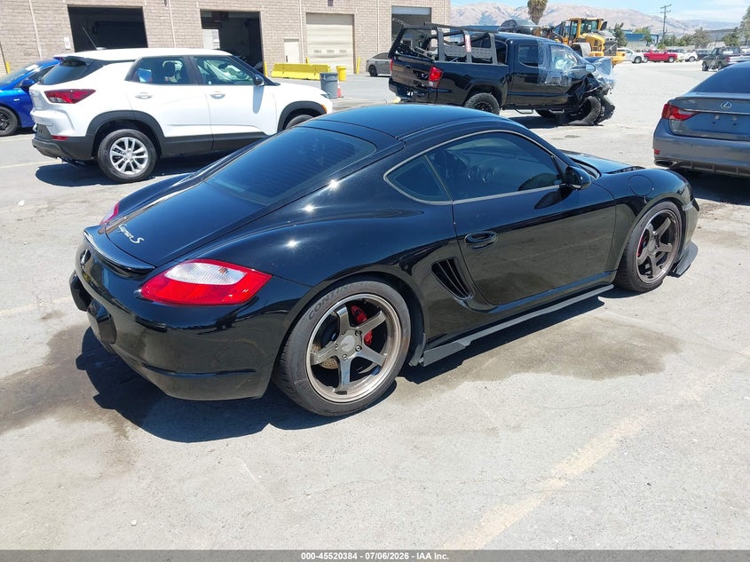 2007 Porsche Cayman VIN WP0AB29837U782543 IAAI salvage auction — FRONT END, Salvage (California), sold $12,750 on 2026-08-24 (photo 4)