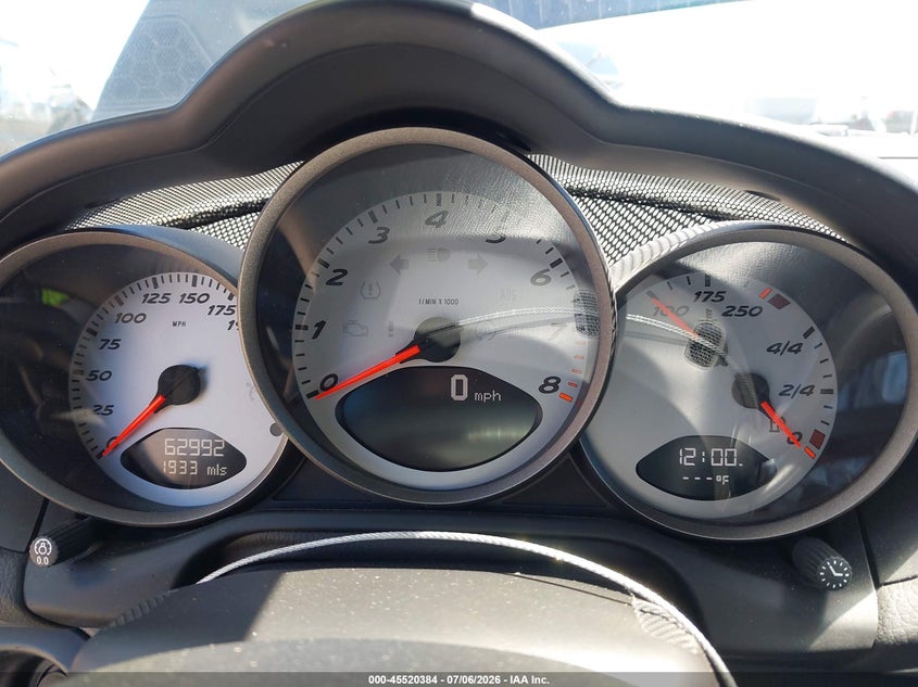 2007 Porsche Cayman VIN WP0AB29837U782543 IAAI salvage auction — FRONT END, Salvage (California), sold $12,750 on 2026-08-24 (photo 7)