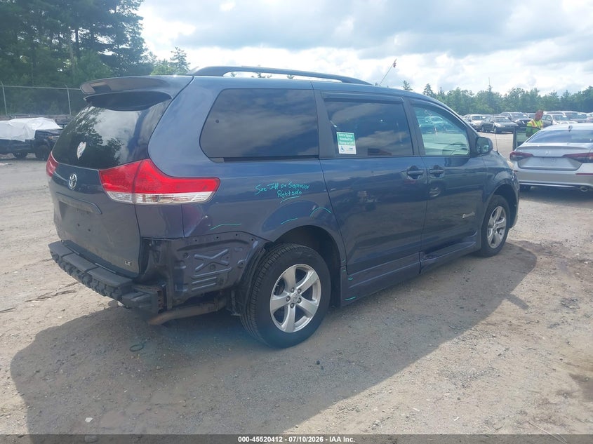 2014 Toyota Sienna VIN 5TDKK3DC3ES433342 IAAI salvage auction — UNDERCARRIAGE, Salvage Title, sold $8,100 on 2026-07-25 (photo 4)