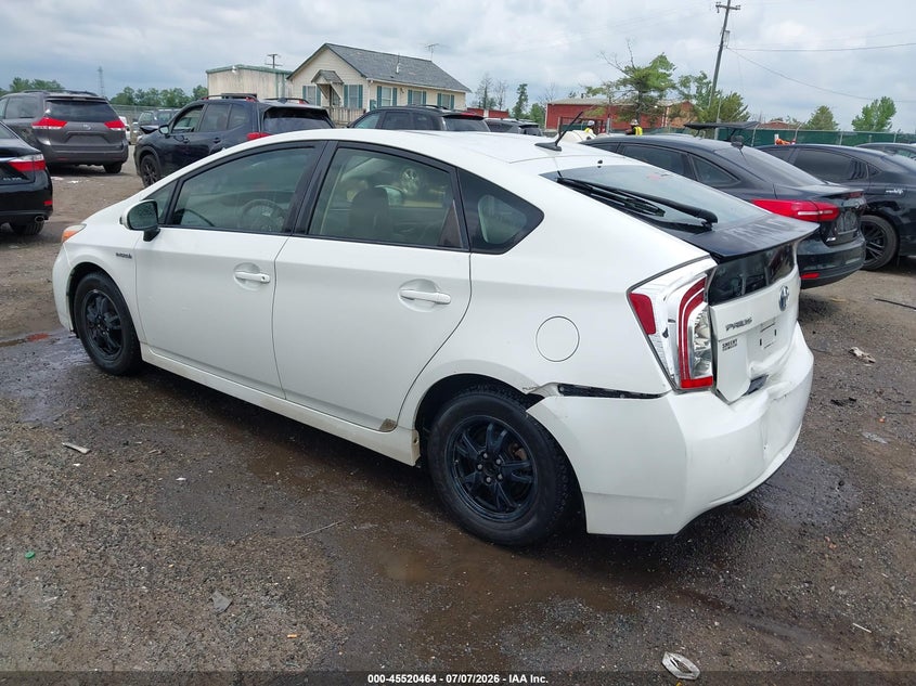 2012 Toyota Prius VIN JTDKN3DU5C1510318 IAAI salvage auction — REAR END, Clear (Virginia), sold $1,800 on 2026-07-27 (photo 3)